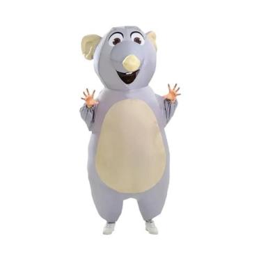 Imagem de Fantasia Inflável De Rato Para Adultos, Traje Engraçado Para Festa De 