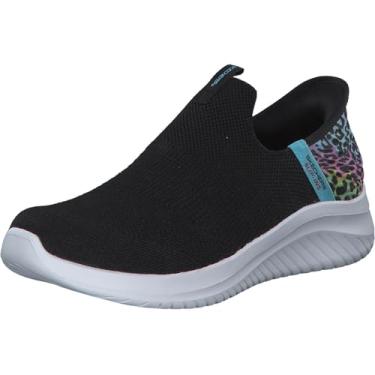 Imagem de Skechers Meninas Ultra Flex 3.0-Fresh Time, Preto/Multi, 11.5 Little Kid