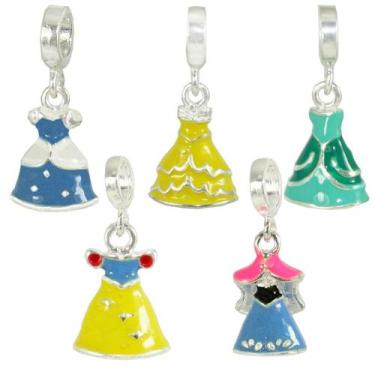 Imagem de Berloque Vestido Princesa Prata Legitima 925 - Lojas La&Ny Pratas, 2, 