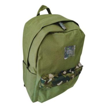 Imagem de Mochila Juvenil Up4you Verde Camuflada