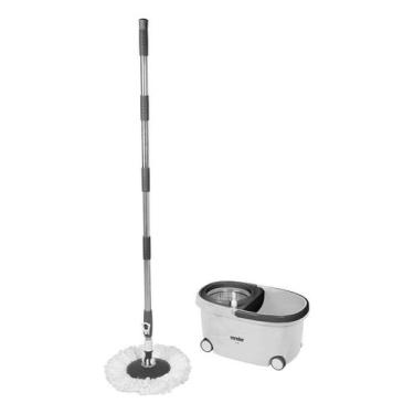 Imagem de Rodo Mop Giratório Com Cesto Em Aço Inox Vonder