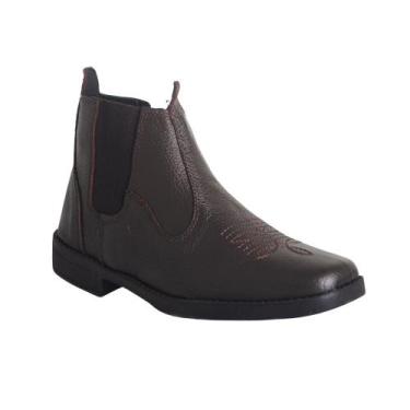 Imagem de Bota Masculino Botina West Line 3094, Café, 43