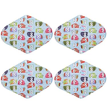 Imagem de CUOFYUNL Almofadas de pano menstrual laváveis ​​respiráveis ​​reutilizáveis ​​absorventes femininos forros de calcinha (Z01)