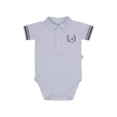Imagem de Body Curto Luxo Bebê Menino Bordado Polo Verão Paraiso 13998-Masculino