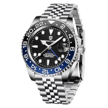 Imagem de Relógio masculino Pagani Design GMT 40 mm automático NH34 movimento bisel de cerâmica, fuso horário duplo, exibição de data, 100 m, à prova d'água, luminoso, esportivo, negócios, presentes para homens