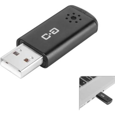Imagem de Microfone USB para laptop e desktop, alta sensibilidade para chamadas claras, plug-and-play, alto ganho, portátil de tamanho mini sem fio, ideal para trabalho e estudo