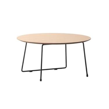 Imagem de Mesa lateral simples moderna pequena mesa redonda sala de estar varanda pequena mesa de chá simples