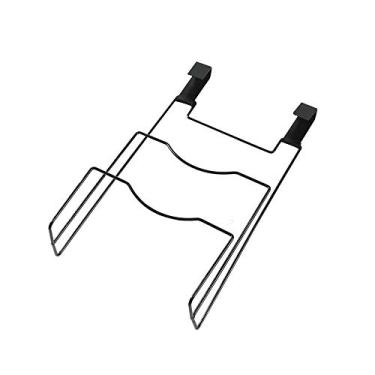 Imagem de Rack de armazenamento de cozinha, dreno, tampa, prateleira, suporte para pendurar na porta, placa de metal, panelas, tábuas de corte, organizador de rack de drenagem (cor: A) (B) (A)