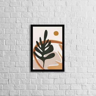 Imagem de Quadro Folhagem Abstrato 24X18Cm