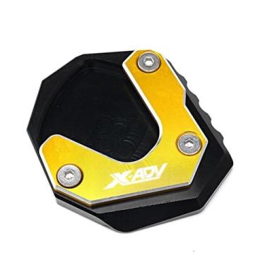Imagem de Anti-derrapante Para x adv xadv 750 xadv750 2017 2018-2022 2023 suporte de pé placa extensão lateral ampliar almofada(Gold A)