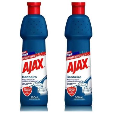 Imagem de Kit 2 Desinfetante De Uso Geral Ajax Especialista Banheiro 500ml