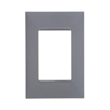 Imagem de Placa 4X2 3 Postos Pial Plus+ Legrand Cinza 618503Cz