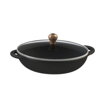 Imagem de Frigideira Parmegiana Tampa Vidro Alça Ferro Libaneza 20 Cm