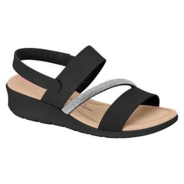 Imagem de Sandalia Anabela Feminino Strass Modare-Feminino