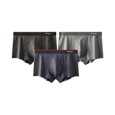 Imagem de Boxers De Algodão plus Size 5XL Para Homens MiiOW 3 Peças Respirável A