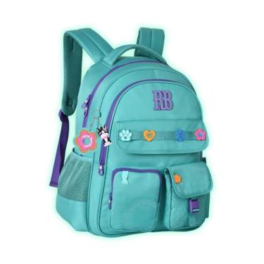 Imagem de Mochila Rebecca Bonbon Meninas Escolar Passeio Infantil Teen, Verde