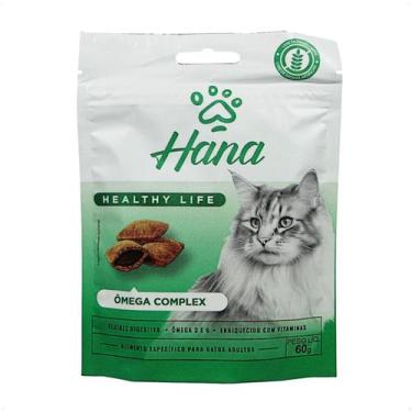 Imagem de Snack hana healthy life ômega complex para gatos adultos 60g