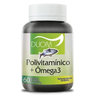 Imagem de POLIVITAMÍNICO POLIMINERAL ÔMEGA 3 60 CÁPSULAS - DUOM