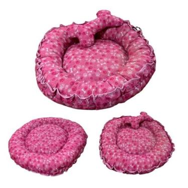Imagem de Cama Boia Regulável Para Cachorros E Gatos - Rosa. - Nica pet