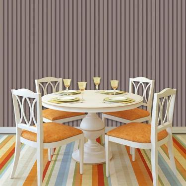 Imagem de Papel De Parede Efeito Ripas Bege Escuro Adesivo Lavavel