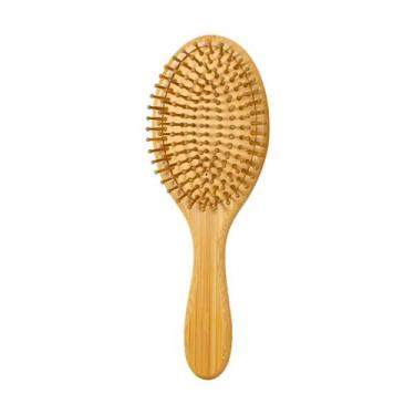 Imagem de Escova para Cabelo de Bambu c/ Tecnologia Anti Frizz Madeira - VilelaG