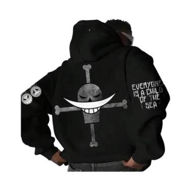 Imagem de Hoodie Com Estampa De Barba Branca ONE PIECE Anime Masculino E Feminin