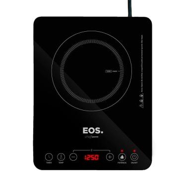 Imagem de Cooktop de Indução 1 Boca Portátil EOS Cheff Gourmet 2200W Preto Bivolt - ECI01PPB