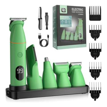 Imagem de Máquina de cortar cabelo LCD, barbeador elétrico, depilador nasal, dep