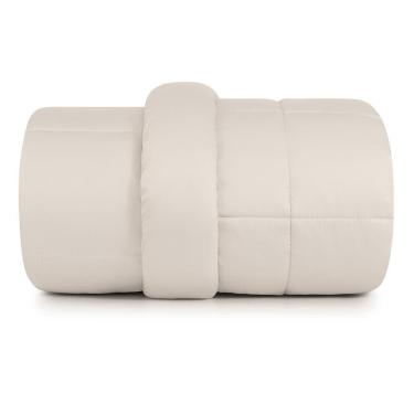 Imagem de Edredom Casal Altenburg Algodão Lux 200 Fios Plumi Bege Delavé