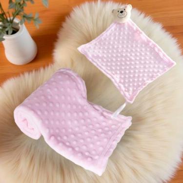 Imagem de Manta Cobertor de Bebê c/ Naninha Para Menina Menino Infantil Mantinha
