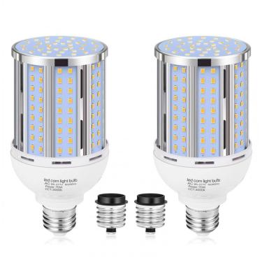 Imagem de Pacote com 2 Lâmpadas de Milho LED 70W, Equivalente a 700 Watts, Base Média/Grande E26/...