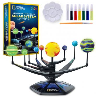 Imagem de Kit Modelo 3D do Sistema Solar que Brilha no Escuro – Brinquedo Educativo, STEM para Crianças, Presente Criativo, National Geographic