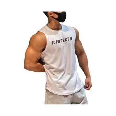 Imagem de Camiseta Regata Masculina Em Malha Respirável Para Academia, Fitness, 