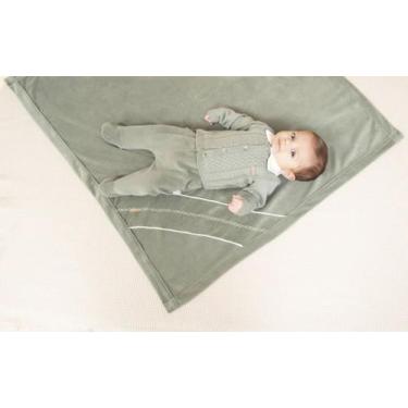 Imagem de Saída Maternidade Bebê Menino 4Pçs Plush Tricô Paraiso 16127, Verde ac