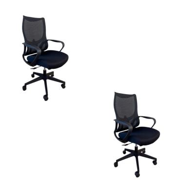 Imagem de Kit 2 Cadeiras Presidente Oficial Verona Sem Apoio