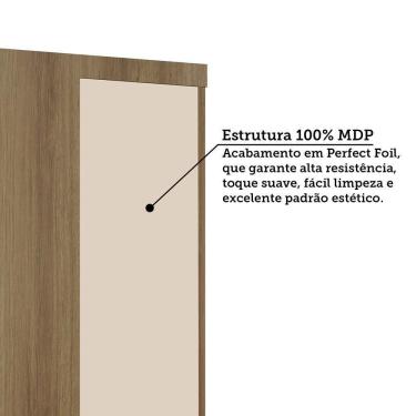 Imagem de Guarda Roupa de canto Veneza 1 Porta sem gavetas Avelã Pf-arenas Pf Luciane Móveis