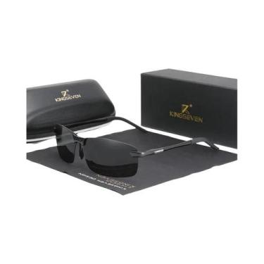 Imagem de Óculos De Sol Polarizados Masculinos Em Alumínio UV400 Sem Armação, Óc