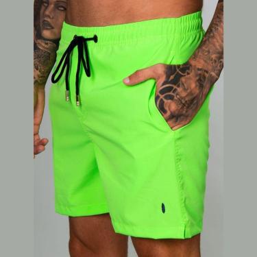 Imagem de Short Red Feather Swim Verde Neon Masculino-Masculino