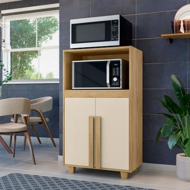 Imagem de Balcão Multiuso Escócia Cinamomo/Off White - RV Móveis