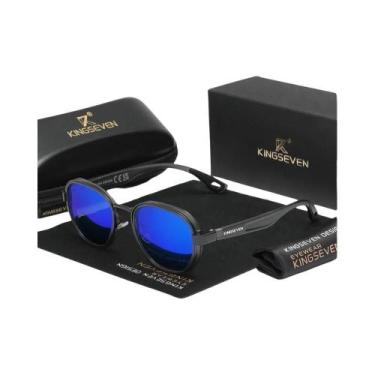 Imagem de Óculos De Sol Unissex Polarizados Estilo Vintage KINGSEVEN Anti-reflex