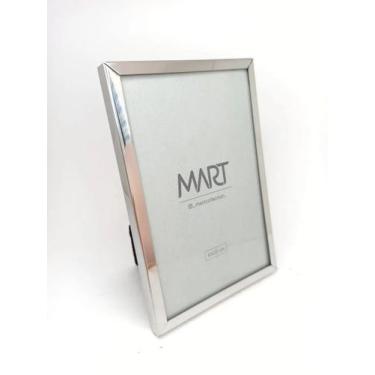Imagem de Porta Retrato Prata Em Metal 10X15 - Mart - Moas