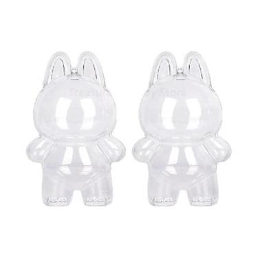 Imagem de Capa Protetora De Acrílico Para Boneca Labubu V1 V2 V3 V4 Com Chaveiro