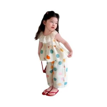 Imagem de Conjunto De Vestido Com Renda E Poás Estilo Coreano Para Meninas, Roup