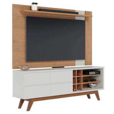 Imagem de Rack para Sala Norena com Painel para Tv 70 Pol. Amélie C05 Freijó/Off