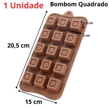 Imagem de Forma Molde Silicone Barra De Chocolate - Forma Para Chocolate, Bombom
