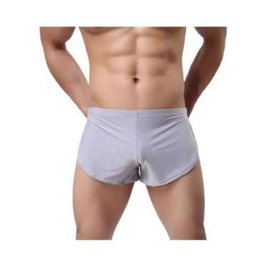 Imagem de Shorts Masculinos Elásticos Soltos Para Academia E Corrida, Em Seda Ge