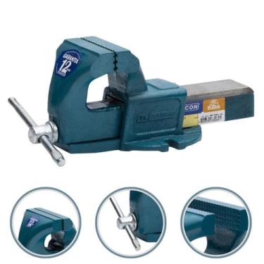 Imagem de Morsa De Bancada Torno Marcon N 3 MR3 Ferro Fundido Nodular Serralheir