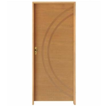 Imagem de Porta Lisa Frisada Fechadura Esquerda Externa Batente 11cm 82x210 - RD1086E - RODAM