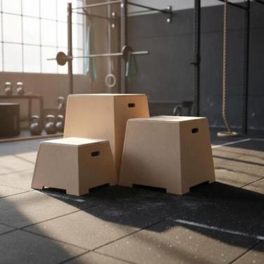 Imagem de Kit Caixa Para Salto Pliométrica Exercício Funcional Step 30 45 60 - K