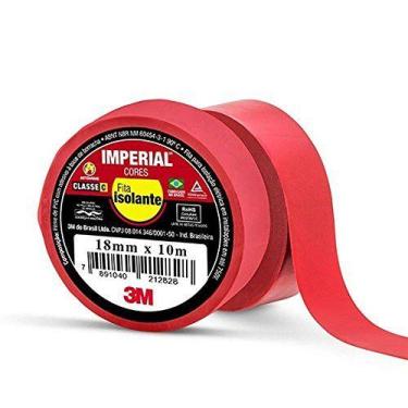 Imagem de Fita Isolante 3m Cor Vermelha 10m - Nacional